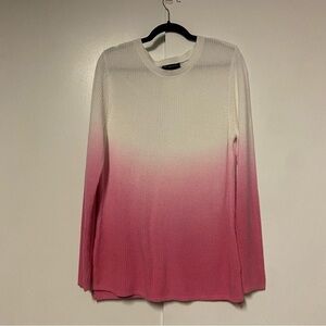 I-N-C Womens Ombre Pullover Cotton Ribbed Sweater Size XXL